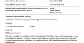 Authorization to release healthcare information