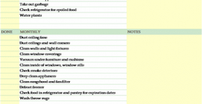 House cleaning checklist template