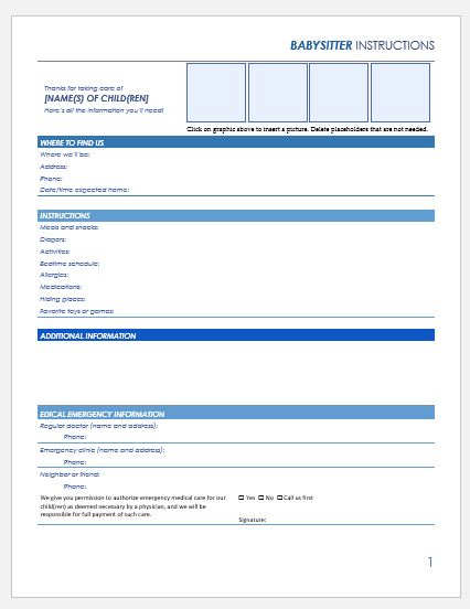 House Sitter Instructions Template from www.bestmedicalforms.com