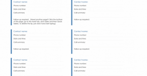 Phone Log for tracking medical and service history