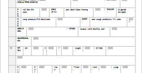 Respiratory infection record form