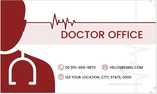Doctor office label template