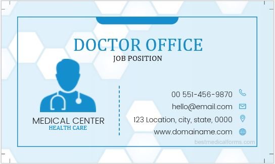 Doctor office label template