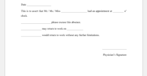 Fill in the blanks Doctors Notes