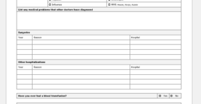 medical forms letters and