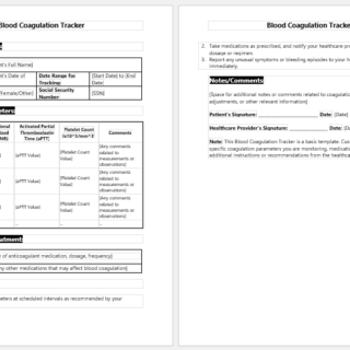 Blood Coagulation Tracker