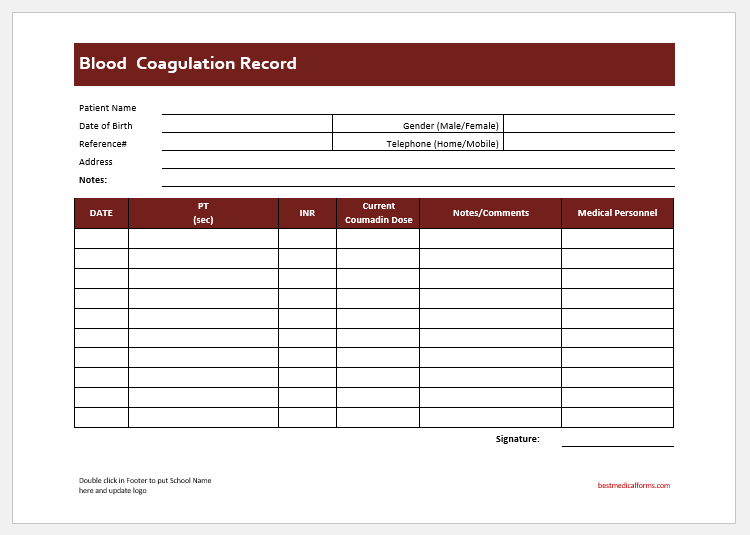 Coumadin Dosage Chart