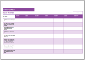 Free Printable Medical Forms Sleep Diary