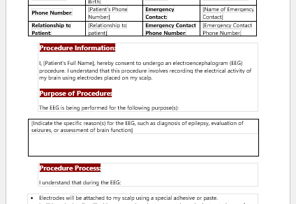 EEG Consent Form