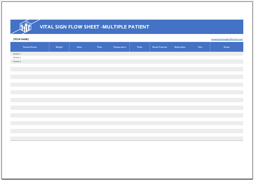 Free Printable Vital Signs Forms 8 Yearly Physical Form Templates Pdf