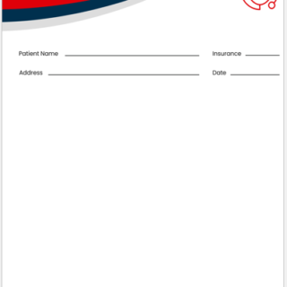 Prescription pad template